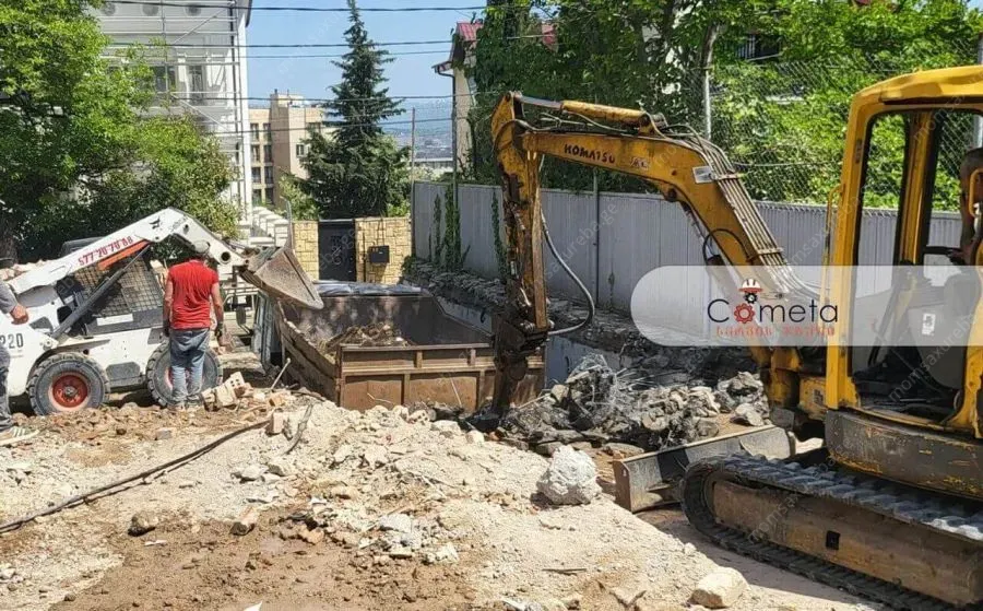 დემონტაჟი, ბეტონის ჭრა