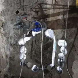 სანიაღვრე სისტემებისთვის კედლის გახვრეტა