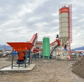 იყიდება ახალი მობილური ბეტონის ქარხანა 100/80 მ³ წარმადობით