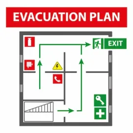 საევაკუაციო გეგმების მომზადება სენაკში