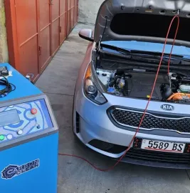 ძრავის წვის კამერის HHO წყალბადის სისტემით გამორეცხვა - დეკარბონიზაცია Carbon Clean ბრიტანული აპარატით