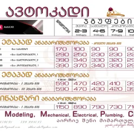 ავტოკადი - AutoCAD _ პროფესიონალური კურსები