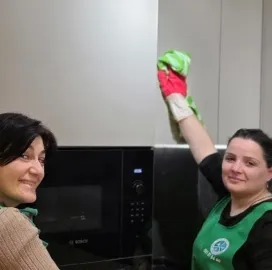 დიასახლისთა ჯგუფი დასუფთავების სფეროში