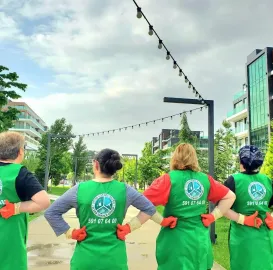 დიასახლისთა ჯგუფი დასუფთავების სფეროში