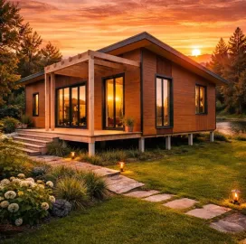 ხის კოტეჯები / ფანჩატურები