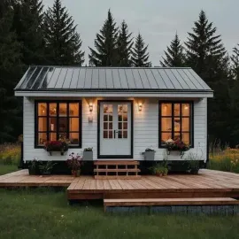 ხის კოტეჯები / ფანჩატურები