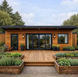 ხის კოტეჯები / ფანჩატურები