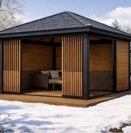 ხის კოტეჯები / ფანჩატურები