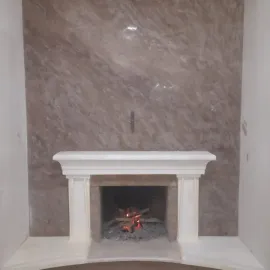 ბუხრის მოპირკეთება