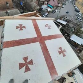 მოზაიკის დასხმა დაგება