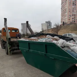 სამშენებლო ნარჩენების გატანა