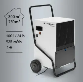 Trotec TTK 650 S სამშენებლო საშრობი კონდენსაციის გამწმენდი საშრობი ნესტის გამწოვი ტენის ამომშრობი ყველა დანიშნულების