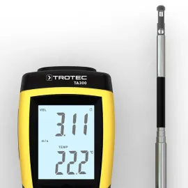 Trotec TA300 – ანემომეტრი პროფესიონალური ანემომეტრები TA 300 კალიბრაციის სერტიფიკატით