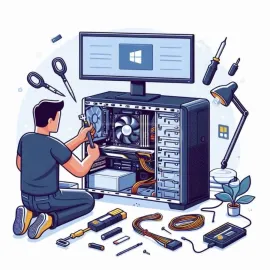 კომპიუტერის აწყობა + კაბელ მენეჯმენტი + Windows.გამოძახებით