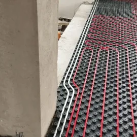 ცენტრალური გათბობა, სანტექნიკა, ელექტროობა, იატაკი