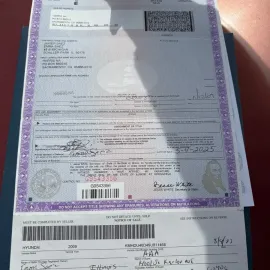  Registered drivers license, I.D visa permit 