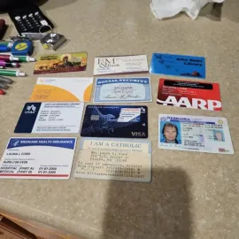  Registered drivers license, I.D visa permit 