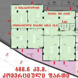 იყიდება  დიდუბეში აგლაძის ქუჩაზე ახალ აშენებულ კორპუსში, 