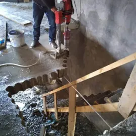 ბეტონის ბურღვა, კედლების ხვრეტა, რკინაბეტონის ჭრა 