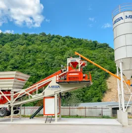 მობილური ბეტონის ქარხანა -100 მ³- სწრაფი მიწოდება