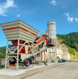 მობილური ბეტონის ქარხანა -100 მ³- სწრაფი მიწოდება