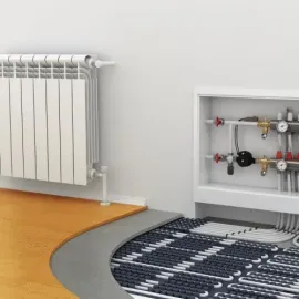 სანტექნიკა, ცენტრალური გათბობა, ლამინატი