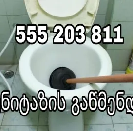 უნიტაზის გაწმენდა ტროსით | 555203811