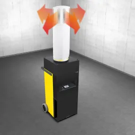 Trotec TAC XT 18 – მრავალფუნქციური ჰაერგამტარი მაღალი ხარისხის ჰაერის გამწმენდი, ოთახის გათბობა, თერმული დეზინფექცია და თერმული დეკონტამინაცია