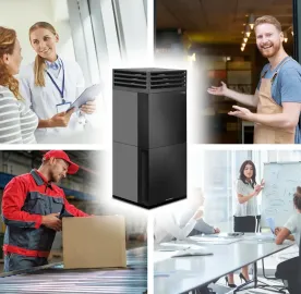 ოთახის ჰაერის გამწმენდი TAC V+ ბაზალტის ნაცრისფერი/შავი