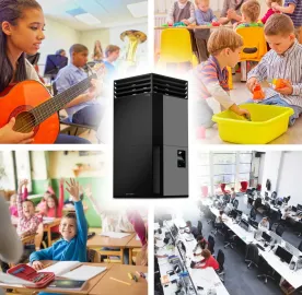 ოთახის ჰაერის გამწმენდი TAC V+ ბაზალტის ნაცრისფერი/შავი