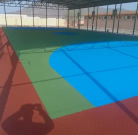 საბავშვო და სპორტული მოედნების, ასევე ველობილიკების მოწყობა