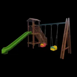 ხის მასალის ატრაქციონები