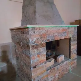 ბუხრის აშენება მოპირკეთება 