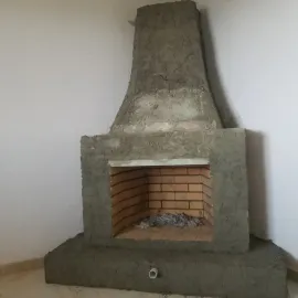 ბუხრის აშენება მოპირკეთება 