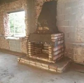 ბუხრის აშენება მოპირკეთება 